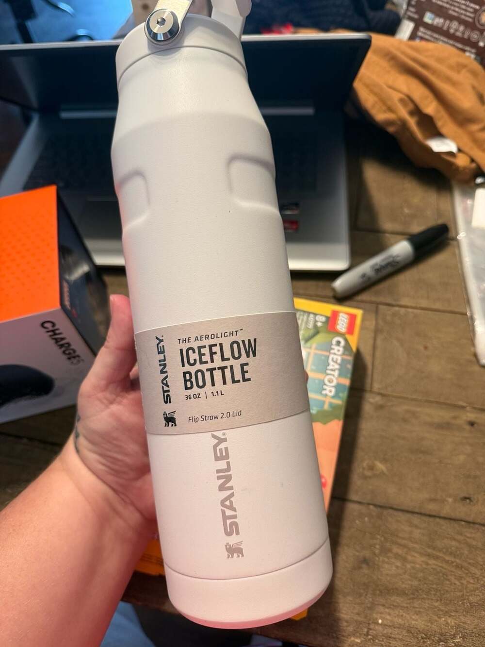 Stanley The AeroLight Iceflow Bottle 36 oz Flip Straw 2.0 Lid